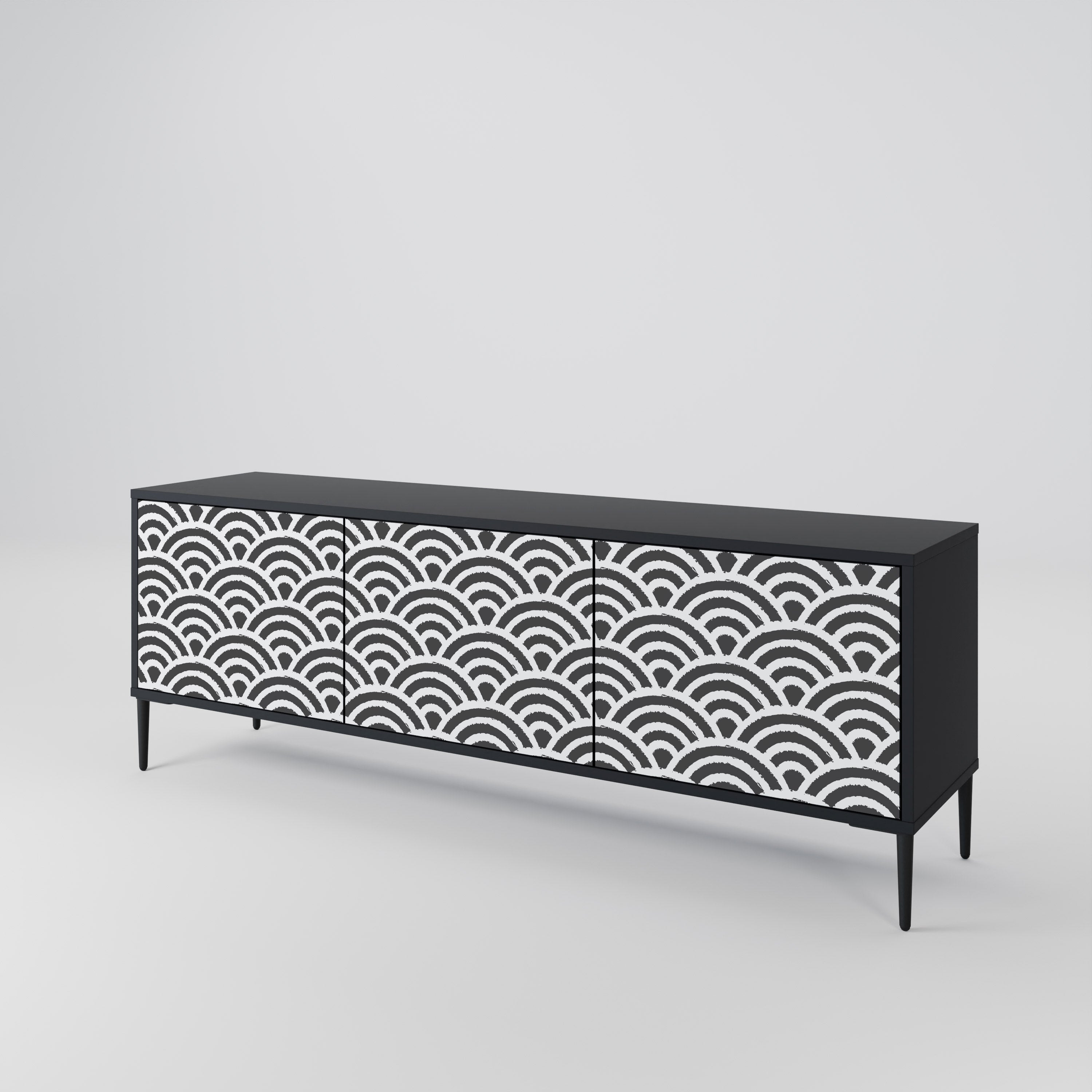 GLOOMY HOST 3-Door TV Cabinet