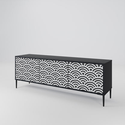 GLOOMY HOST 3-Door TV Cabinet