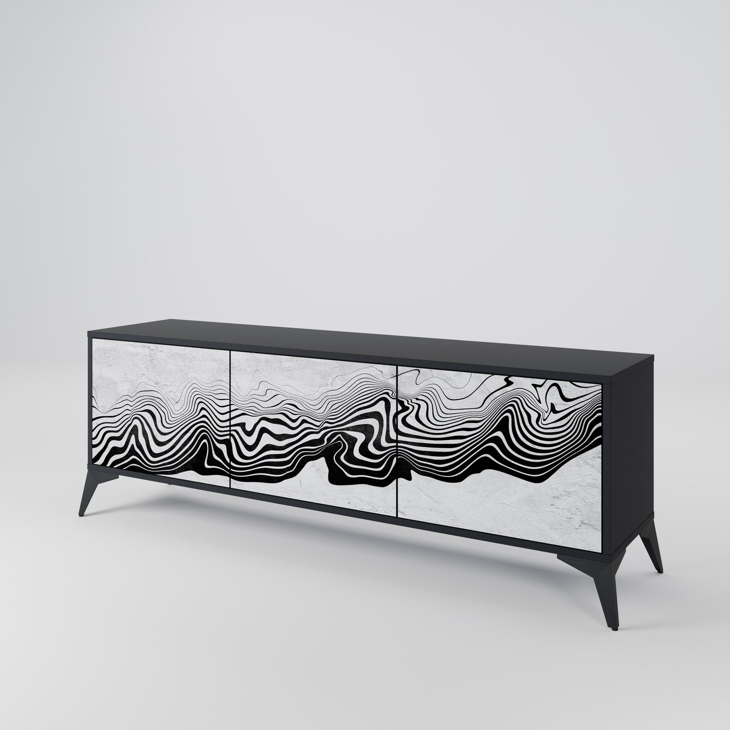 MONOCHROME MIRAGE 3-Door TV Cabinet