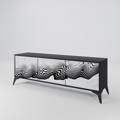 MONOCHROME MIRAGE 3-Door TV Cabinet