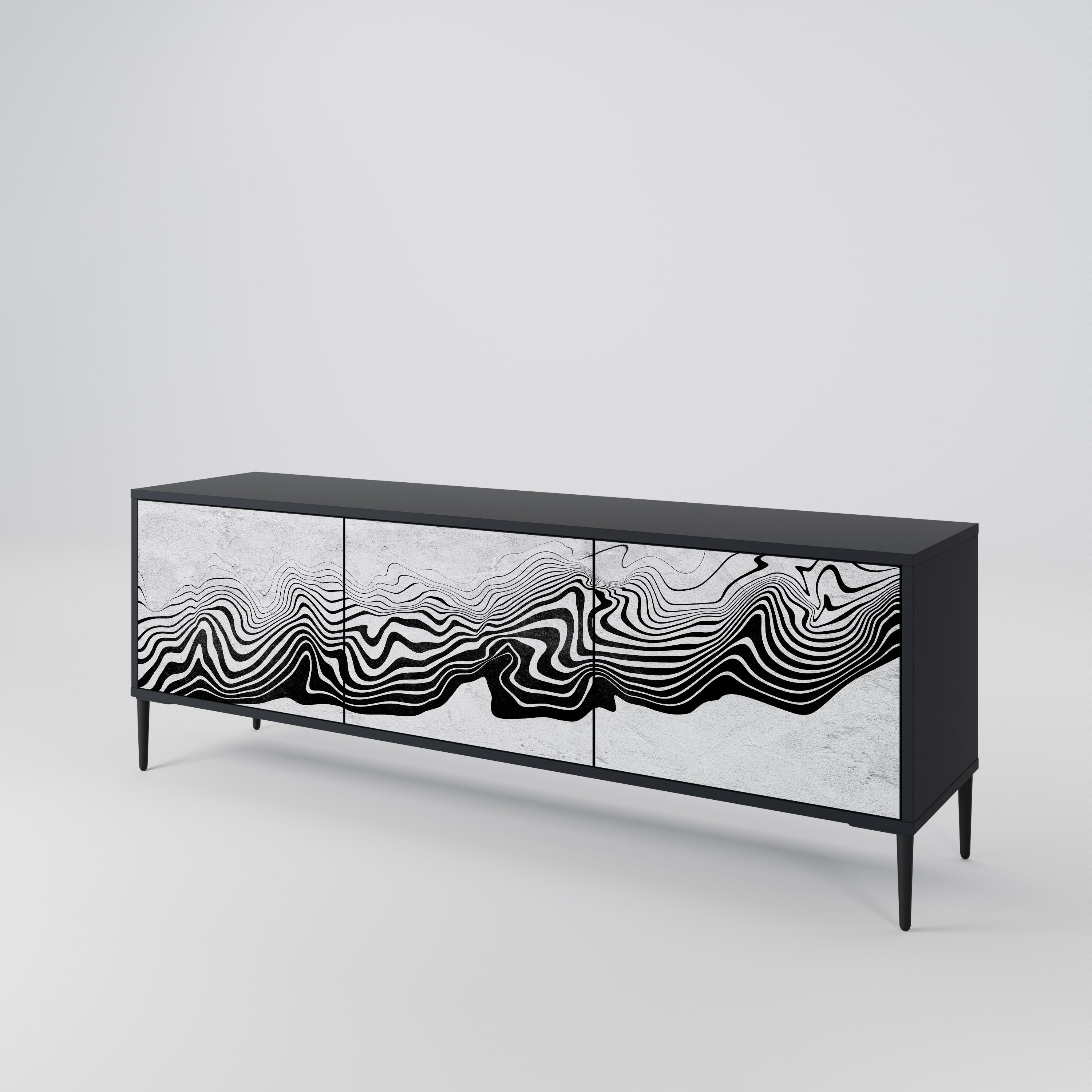 MONOCHROME MIRAGE 3-Door TV Cabinet