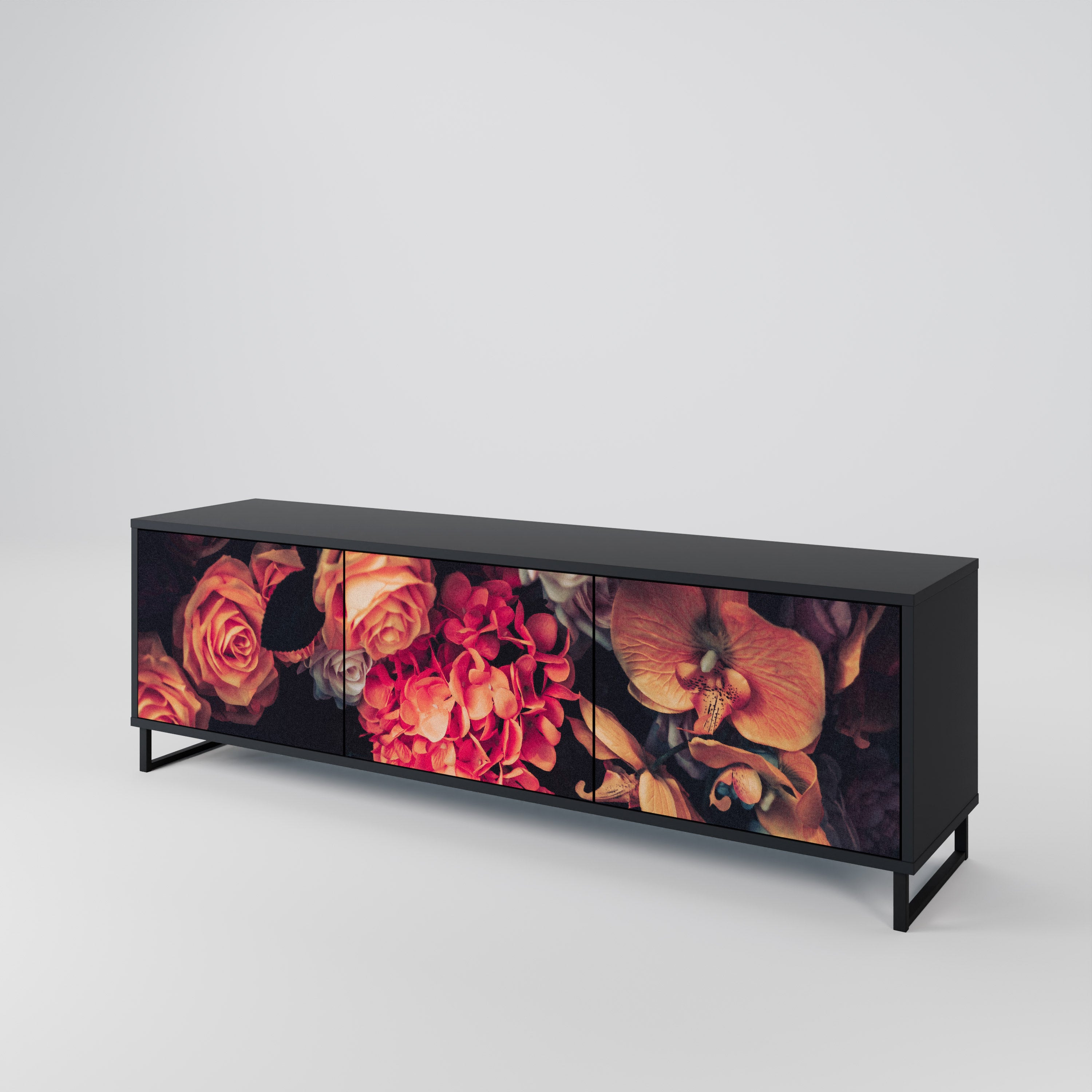 NEVERENDING BLOOM 3-Door TV Cabinet
