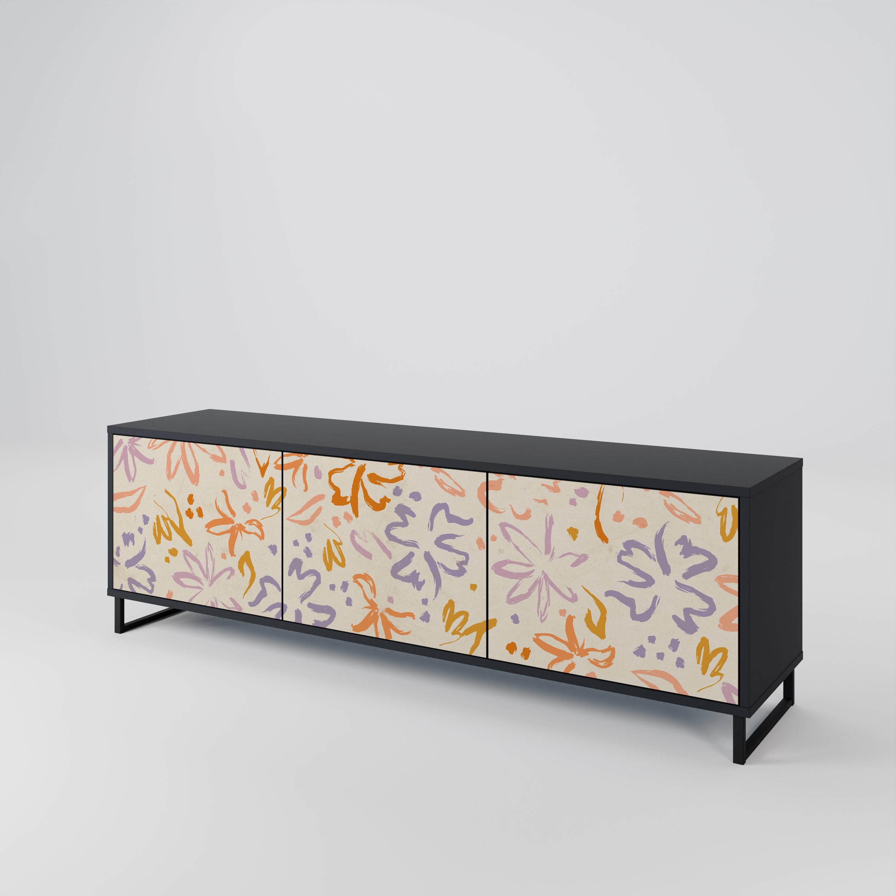 SPRING WHIMSY 3-Door TV Cabinet