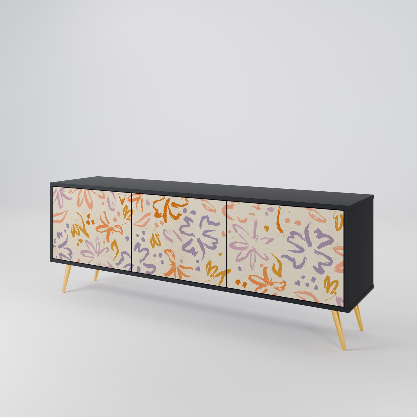 SPRING WHIMSY 3-Door TV Cabinet