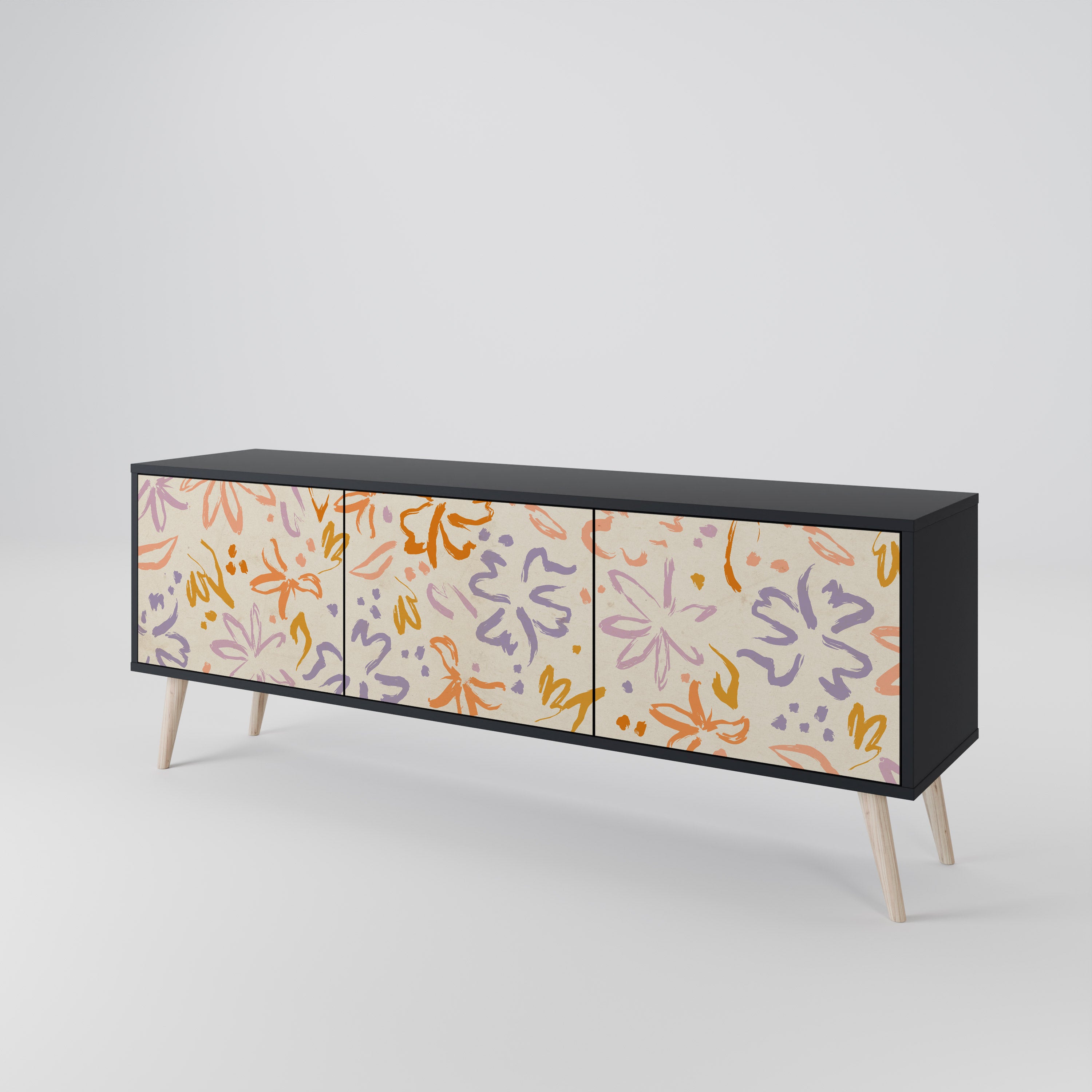 SPRING WHIMSY 3-Door TV Cabinet