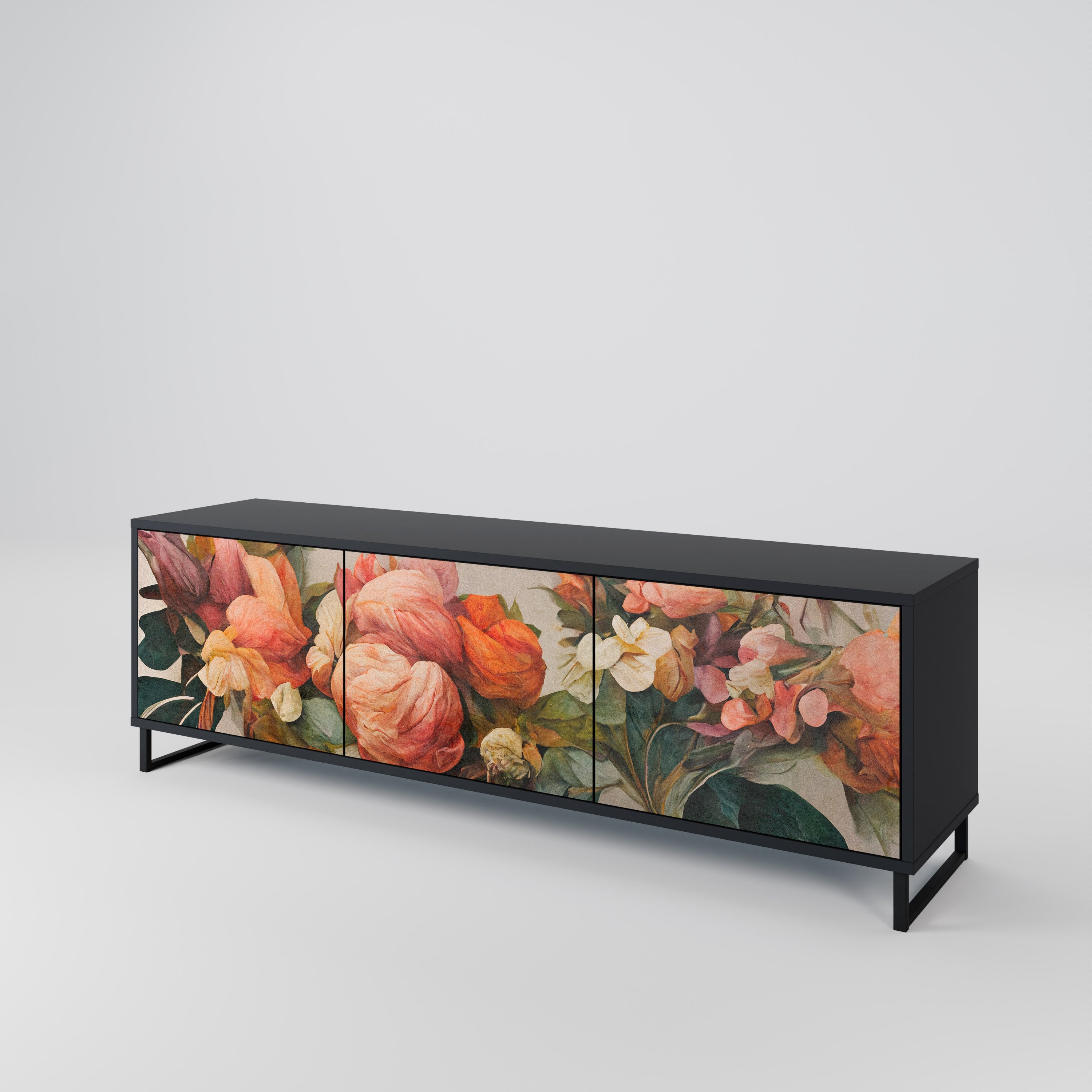 STYLISH BEAUTY 3-Door TV Cabinet