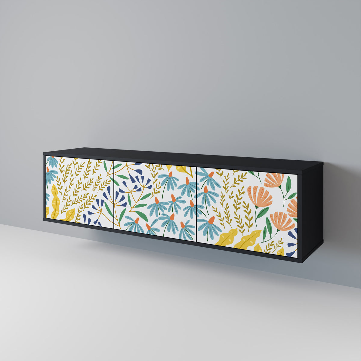 HELLO SPRING 3-Door TV Cabinet