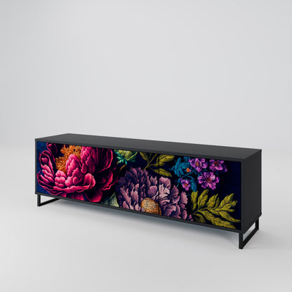 BLOOMING ELEGANCE 3-Door TV Cabinet
