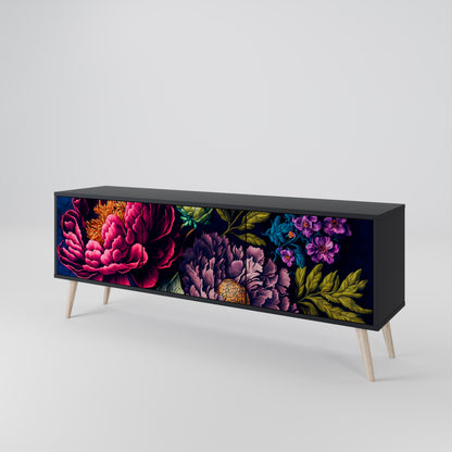 BLOOMING ELEGANCE 3-Door TV Cabinet