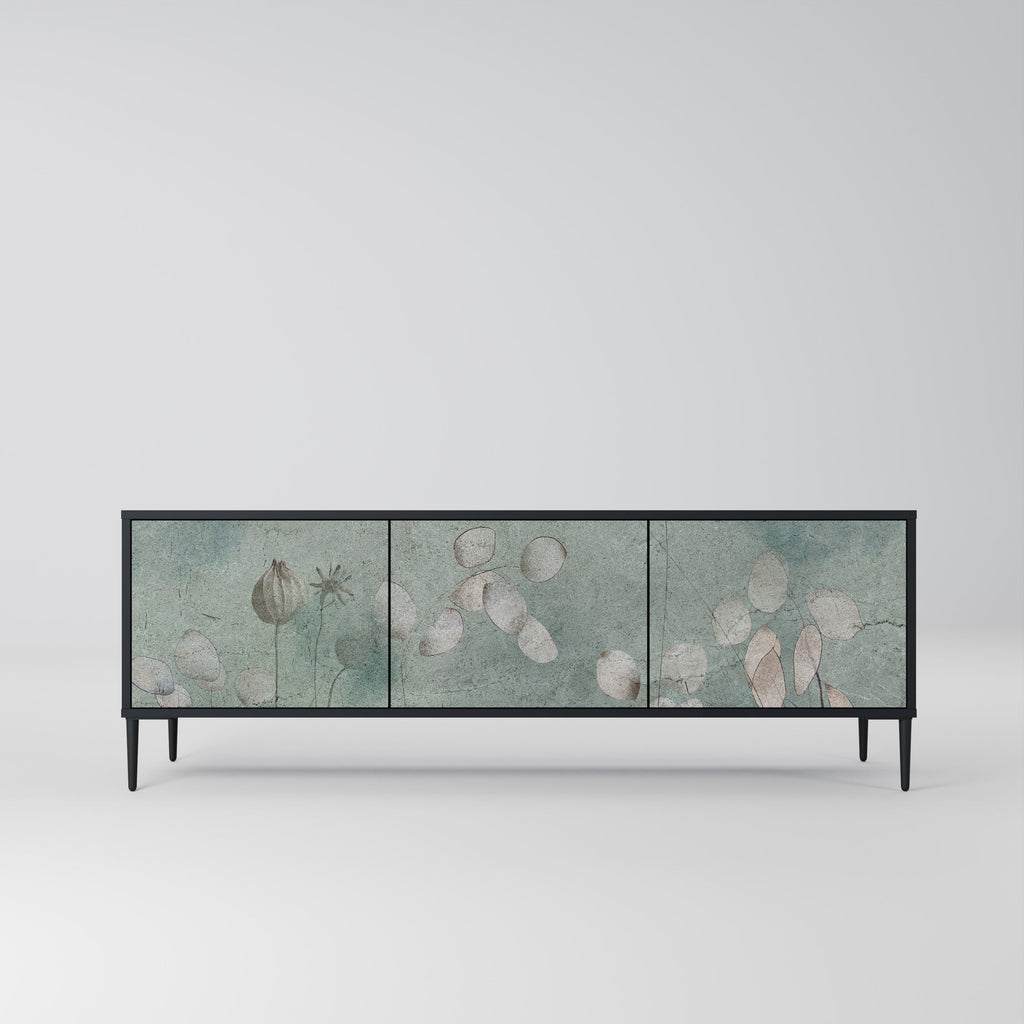 Meuble TV 3 portes NIGHT LADY finition noire