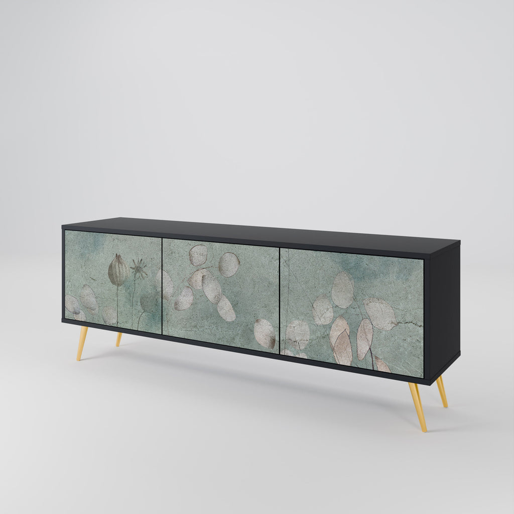 Meuble TV 3 portes NIGHT LADY finition noire