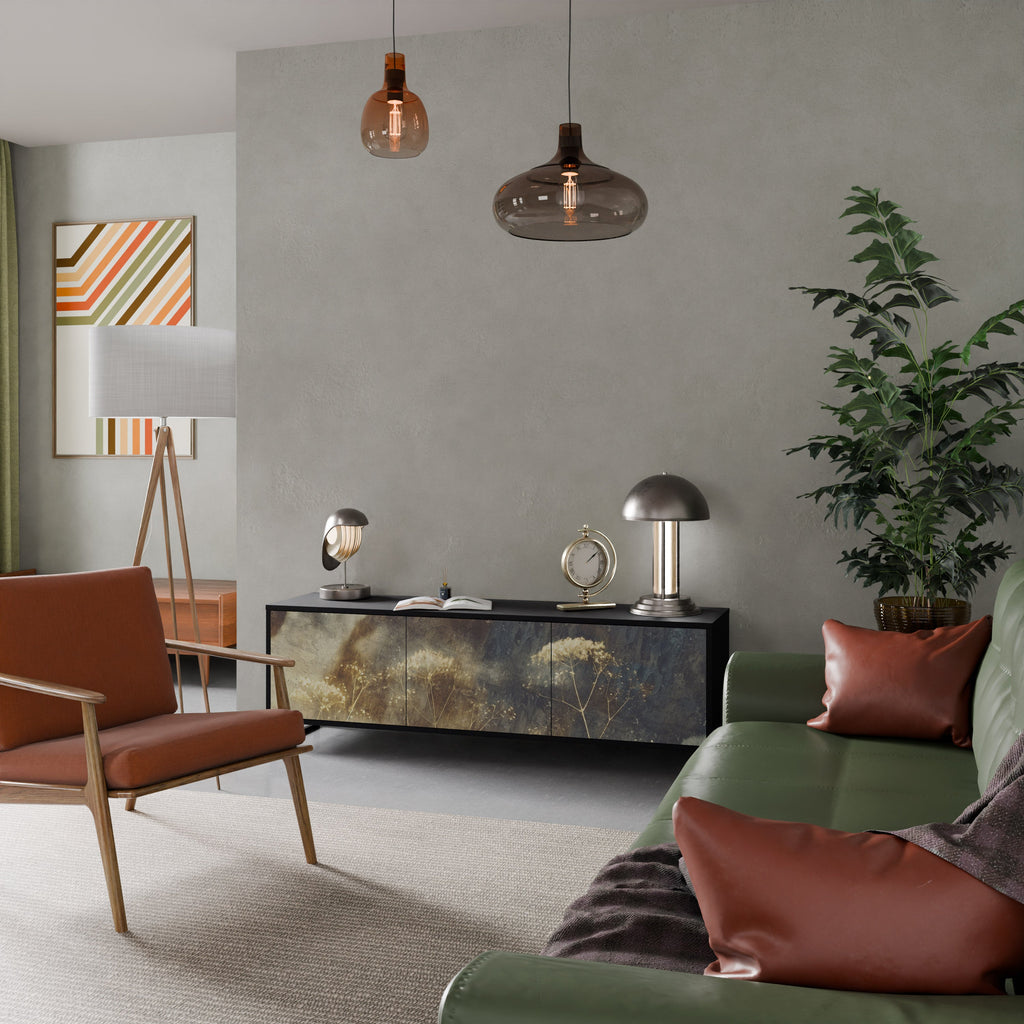 Meuble TV 3 portes GENTLE POWER finition noire