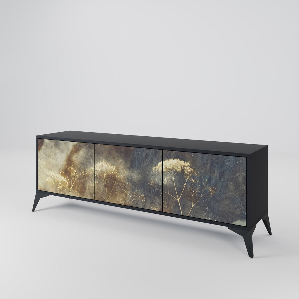 Meuble TV 3 portes GENTLE POWER finition noire