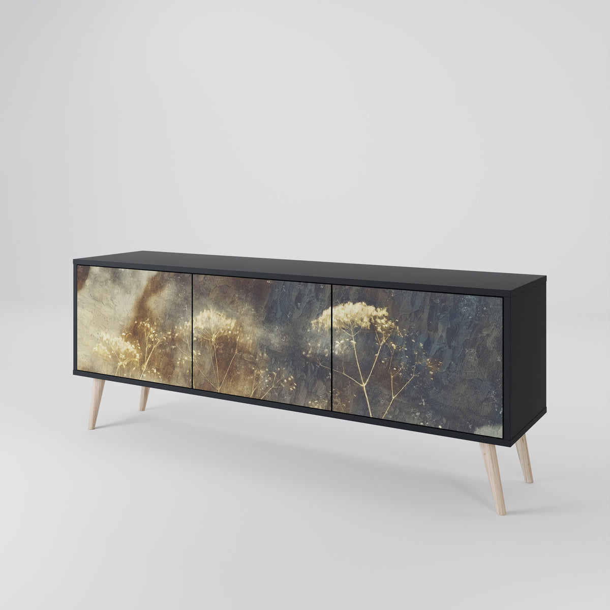 GENTLE POWER 3-Door TV Cabinet