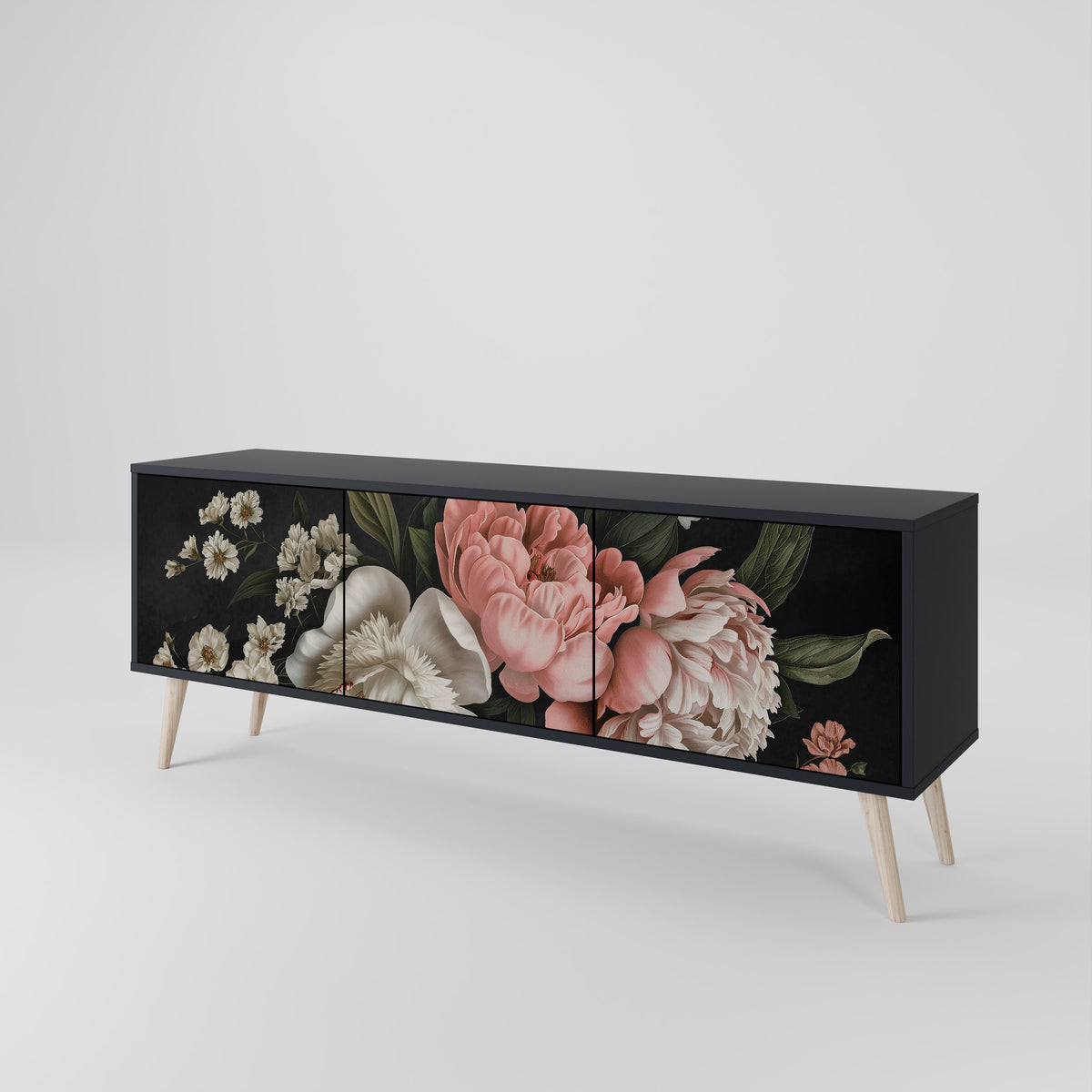 LUSH ELEGANCE 3-Door TV Cabinet