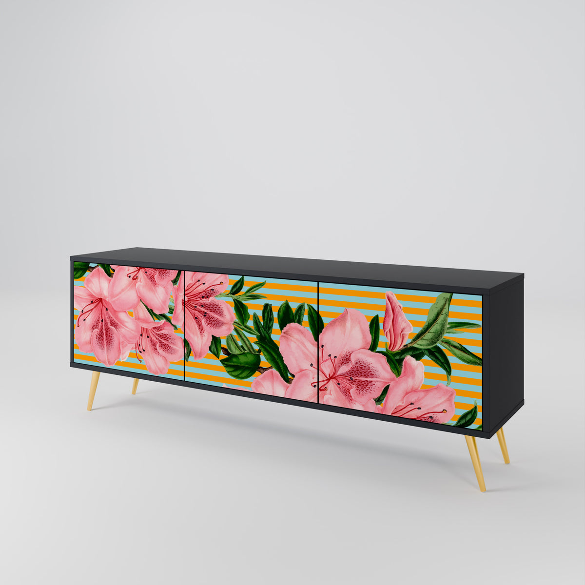 FRAGILE BEAUTY 3-Door TV Cabinet