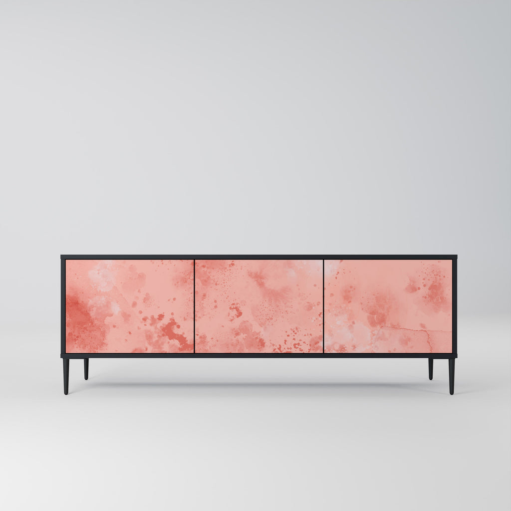 Meuble TV 3 portes CRANE DANCE finition noire