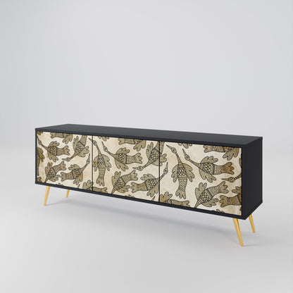 ALMONDINE SONGBIRD 3-Door TV Cabinet