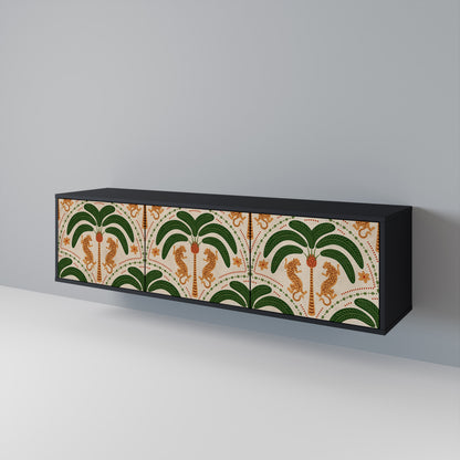 DANCING PREDATORS 3-Door TV Cabinet