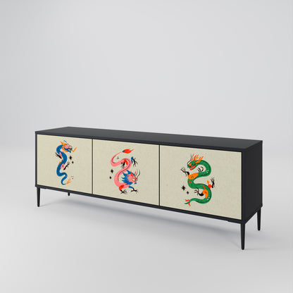 MYTHOLOGICAL CREATURES 3-Door TV Cabinet