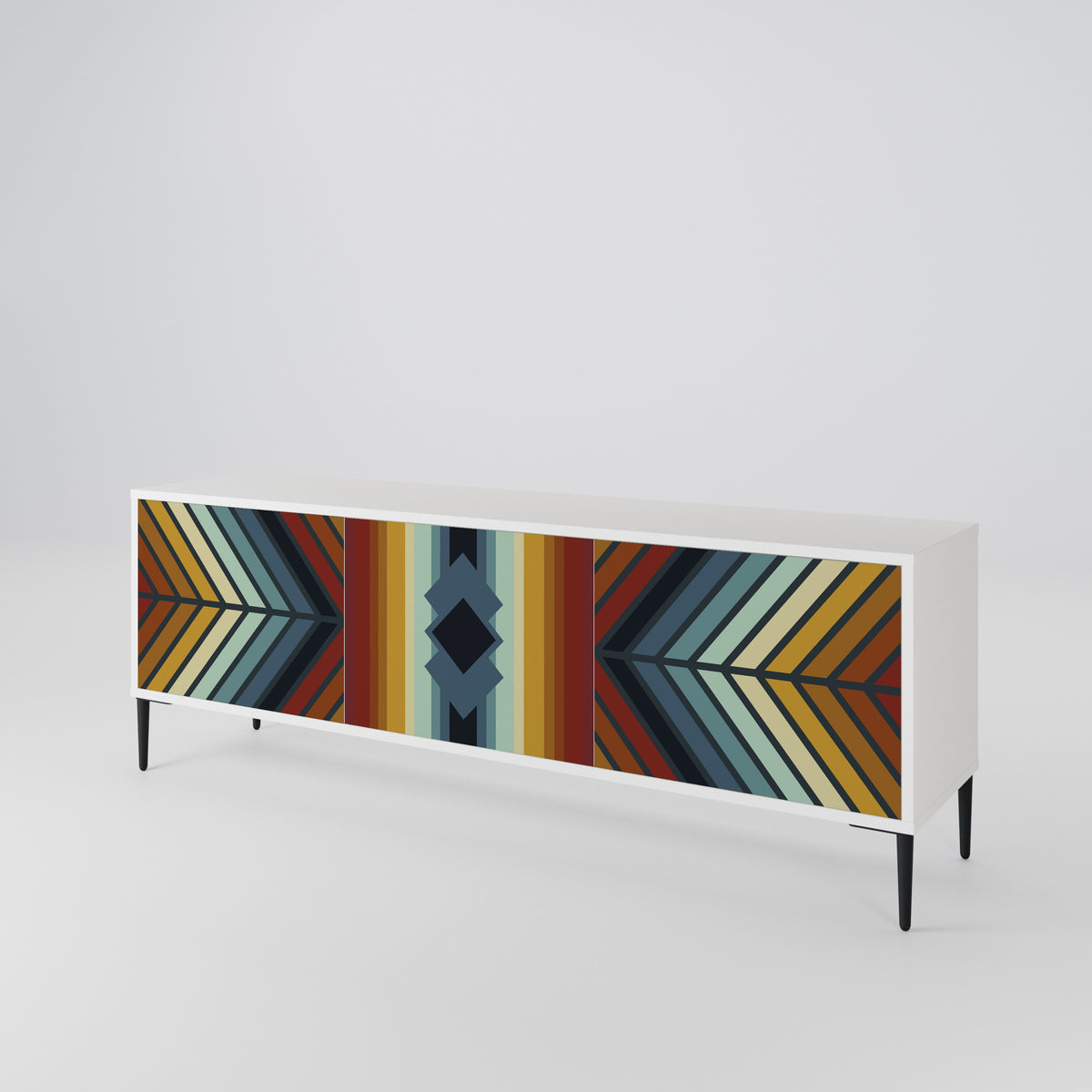 INDIGENOUS ZIGZAG 3-Door TV Cabinet