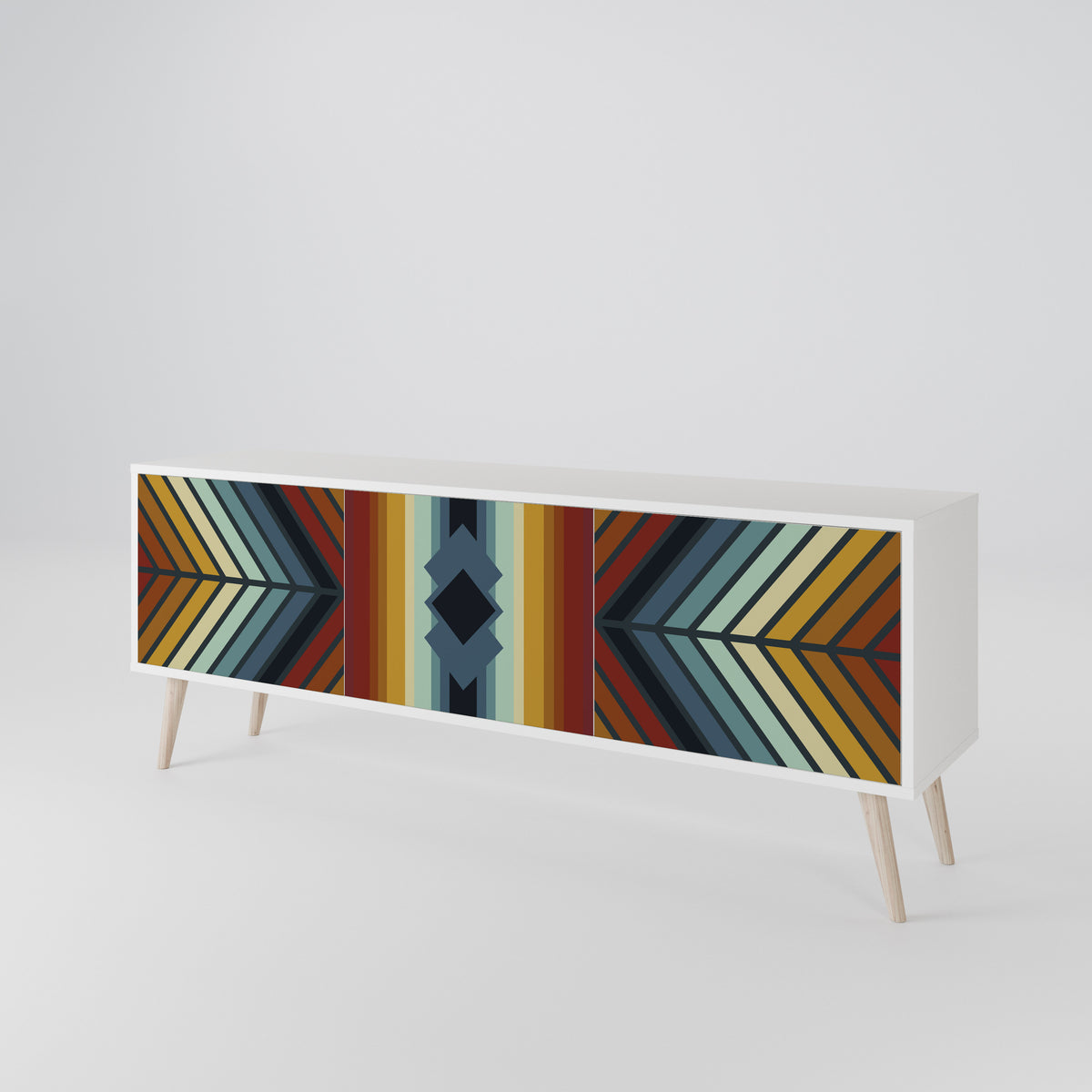 INDIGENOUS ZIGZAG 3-Door TV Cabinet