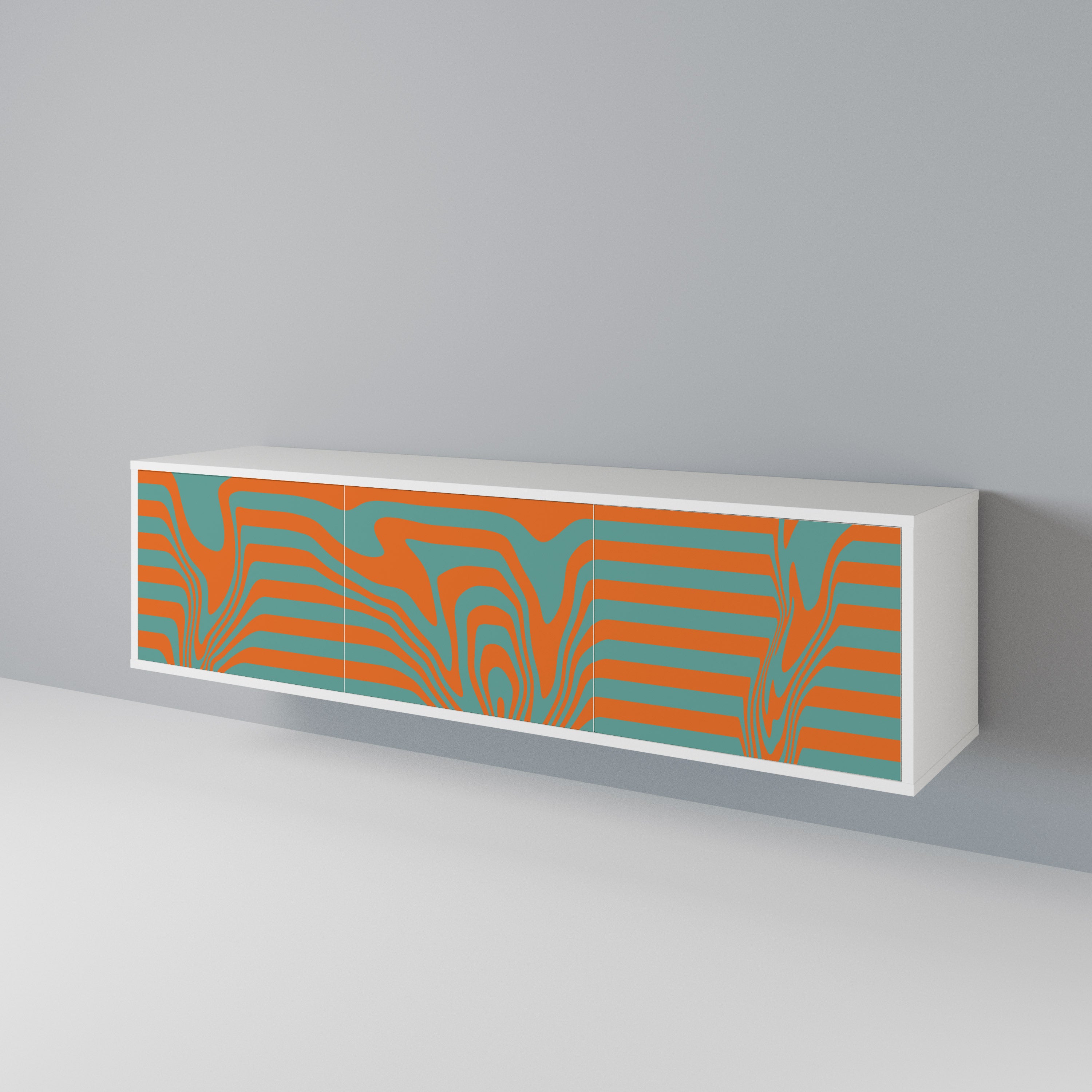 LINE COLLAPSE 3-Door TV Cabinet