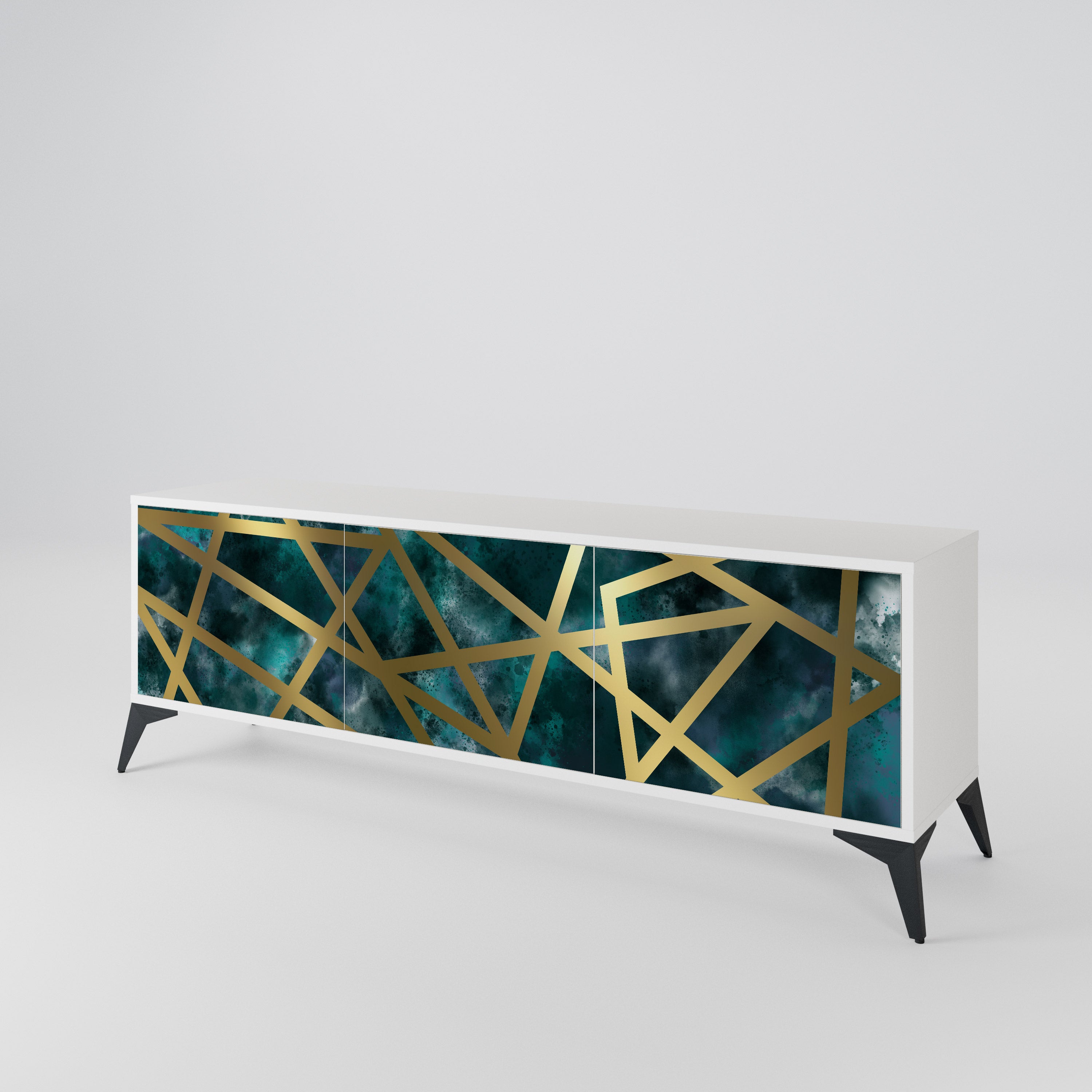 THE LABYRINTH OF GOLD 3-Door TV Cabinet