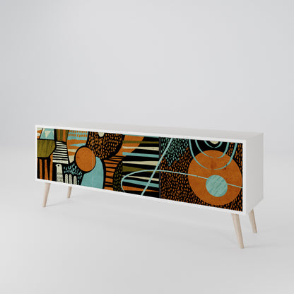GEODE GLIMMER 3-Door TV Cabinet