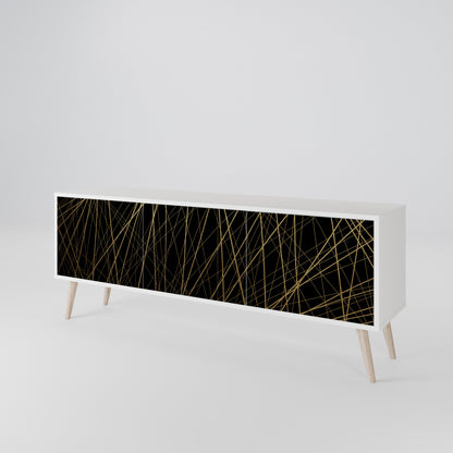 BRIGHT MESH 3-Door TV Cabinet