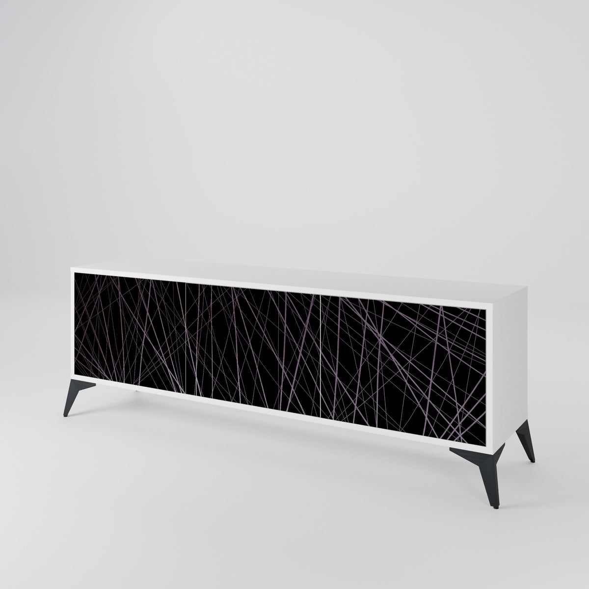 SHIMMER SPIDERGRAM 3-Door TV Cabinet