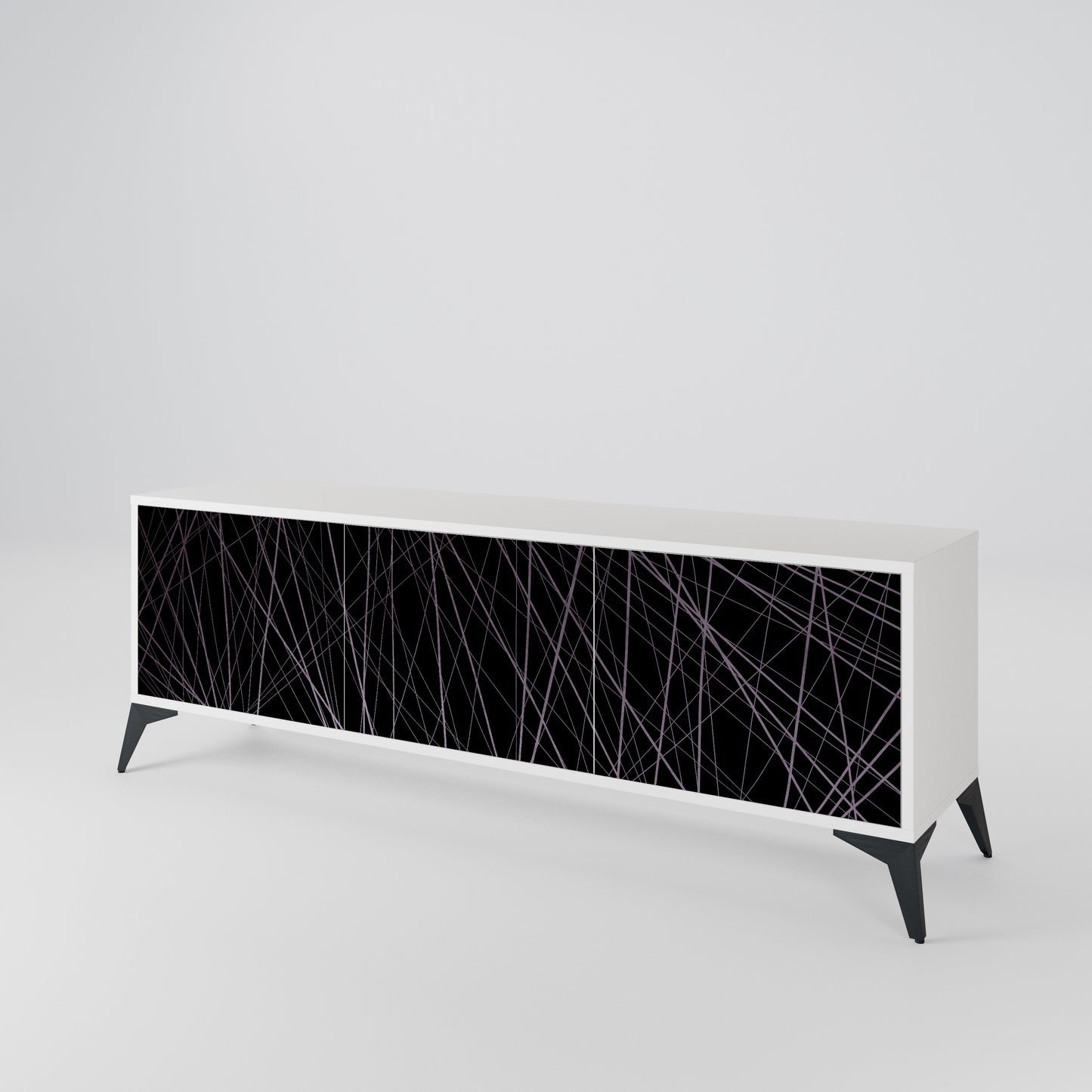 SHIMMER SPIDERGRAM 3-Door TV Cabinet