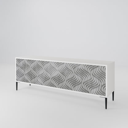 CONCRETE MOVEMENT 3-Door TV Cabinet