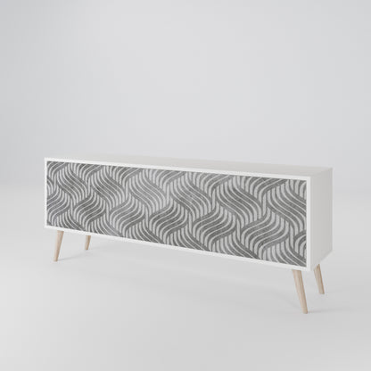 CONCRETE MOVEMENT 3-Door TV Cabinet
