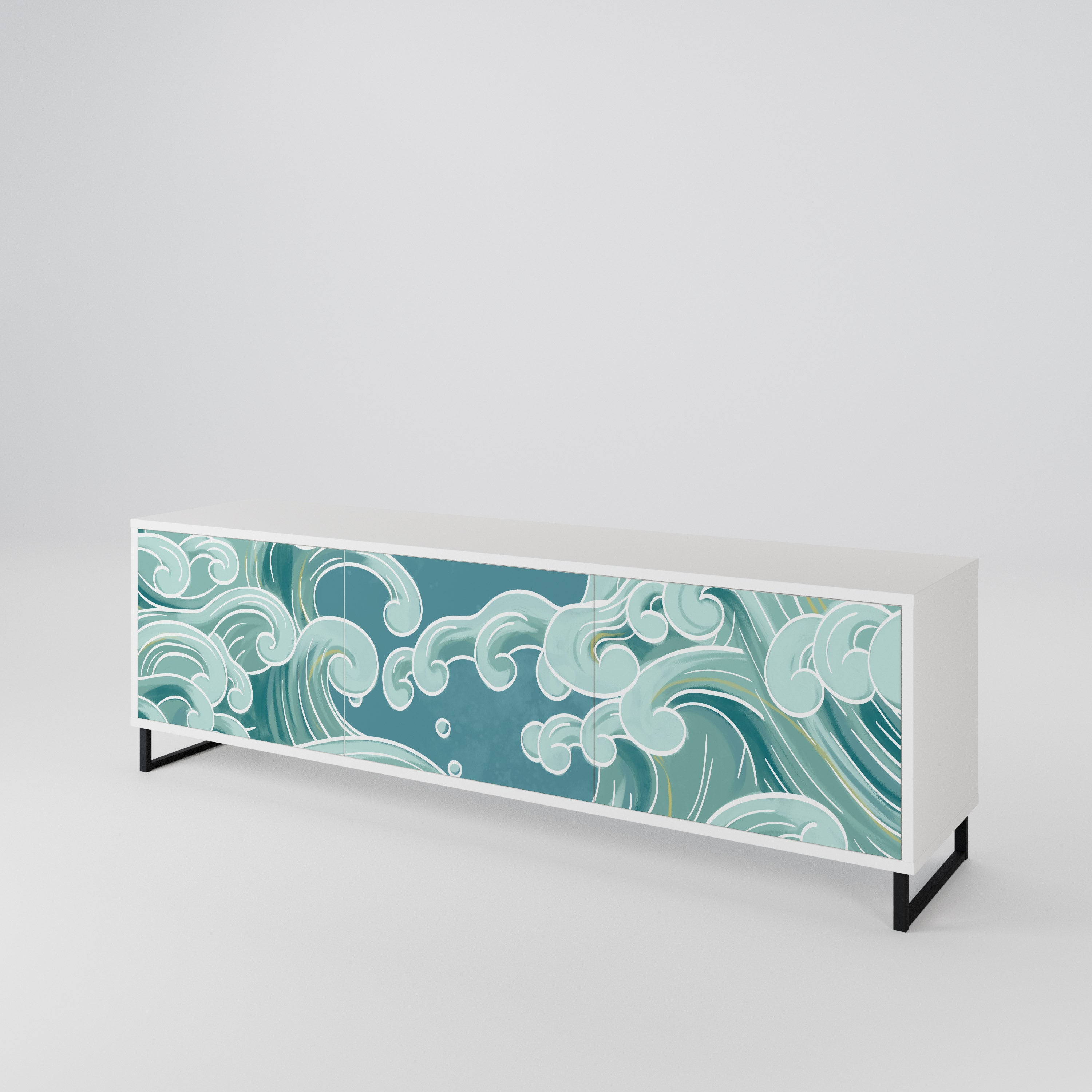 ASIAN SWAY 3-Door TV Cabinet