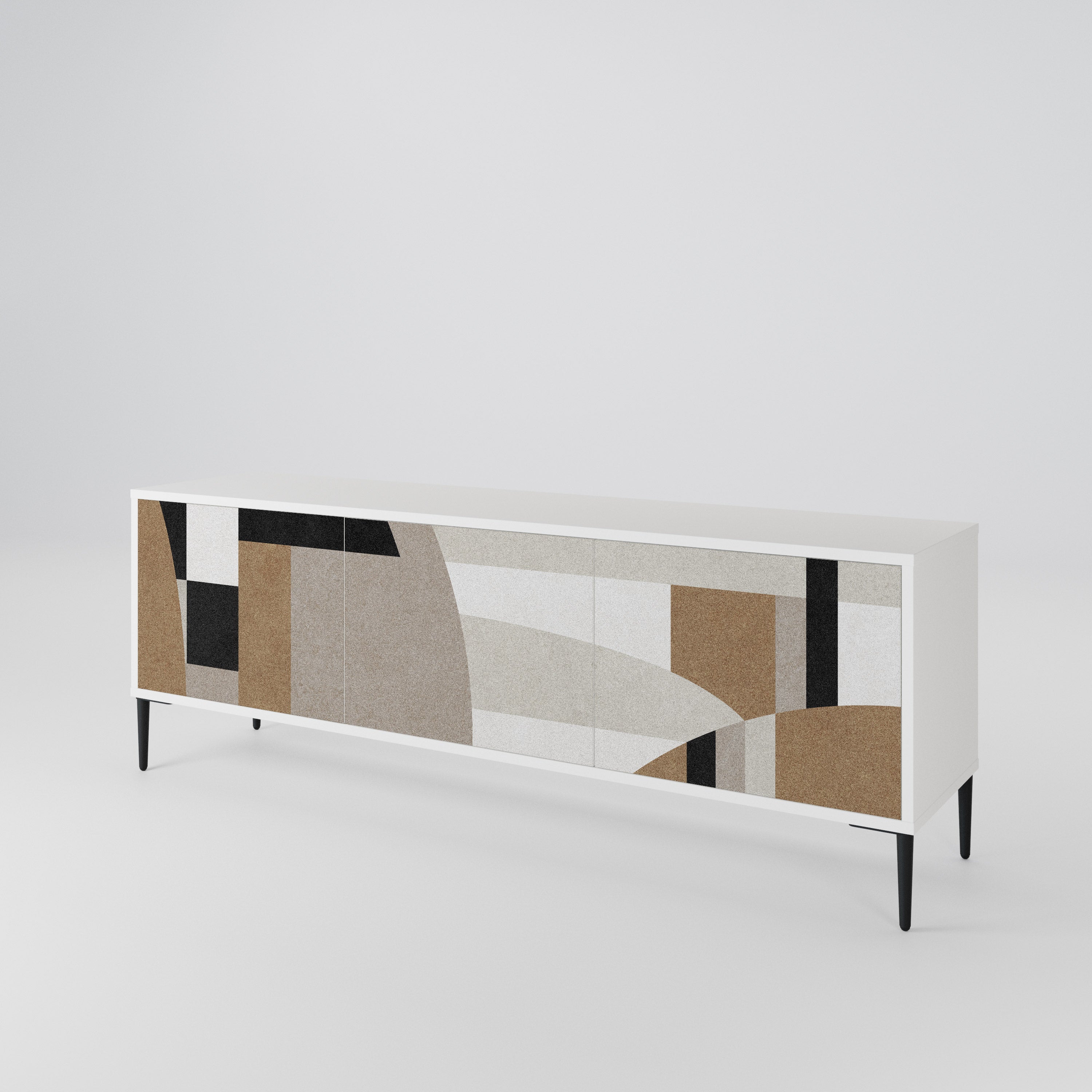 DELICATE MEMENTO 3-Door TV Cabinet