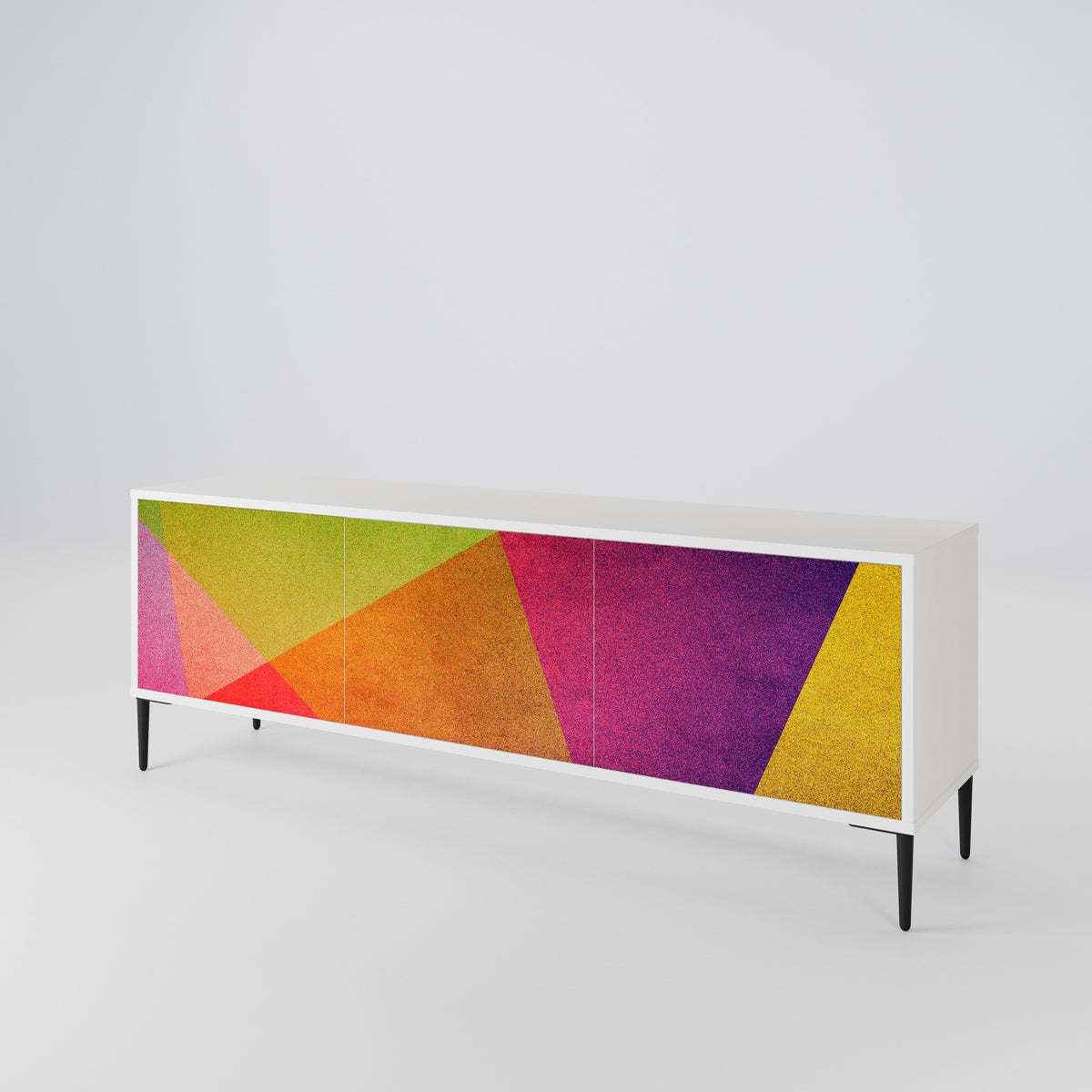 VIVID GEOMETRY 3-Door TV Cabinet