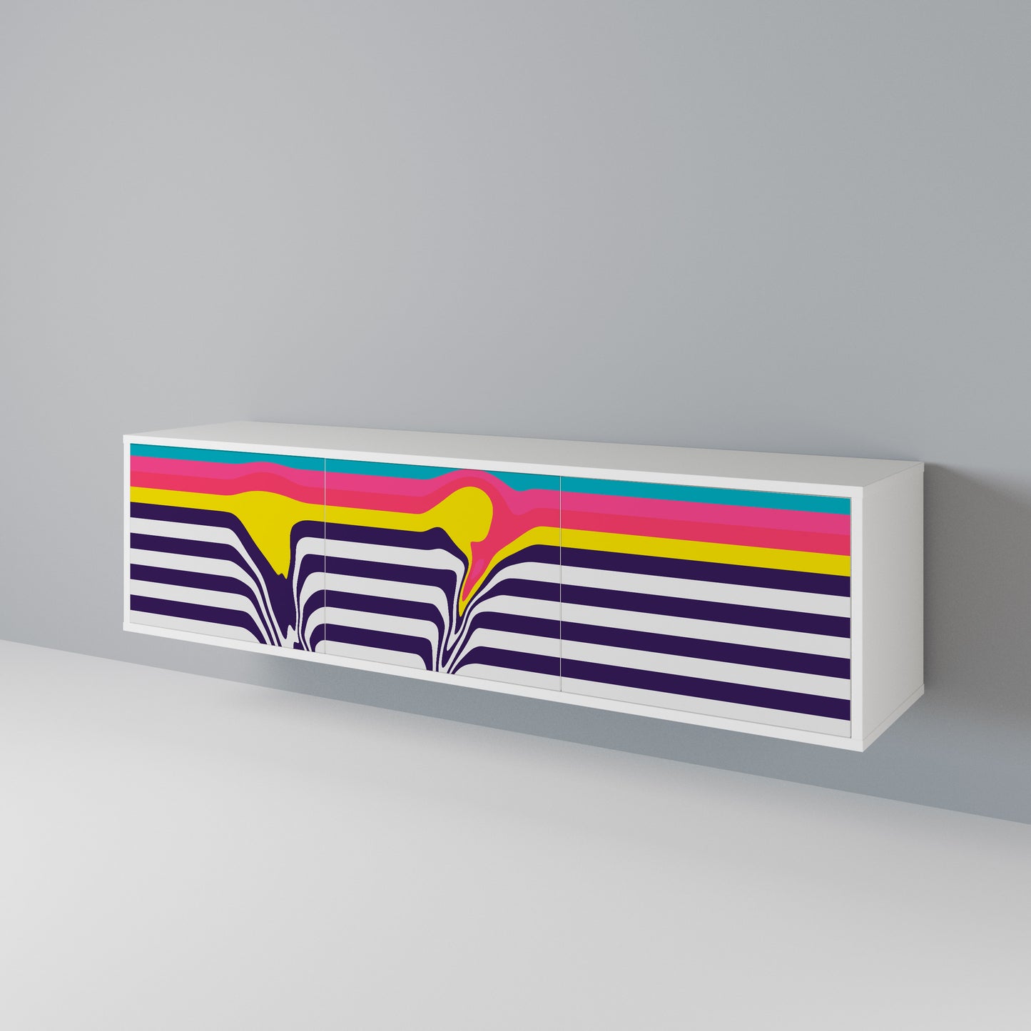 TONE COLLAPSE 3-Door TV Cabinet