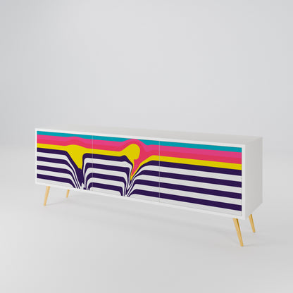TONE COLLAPSE 3-Door TV Cabinet