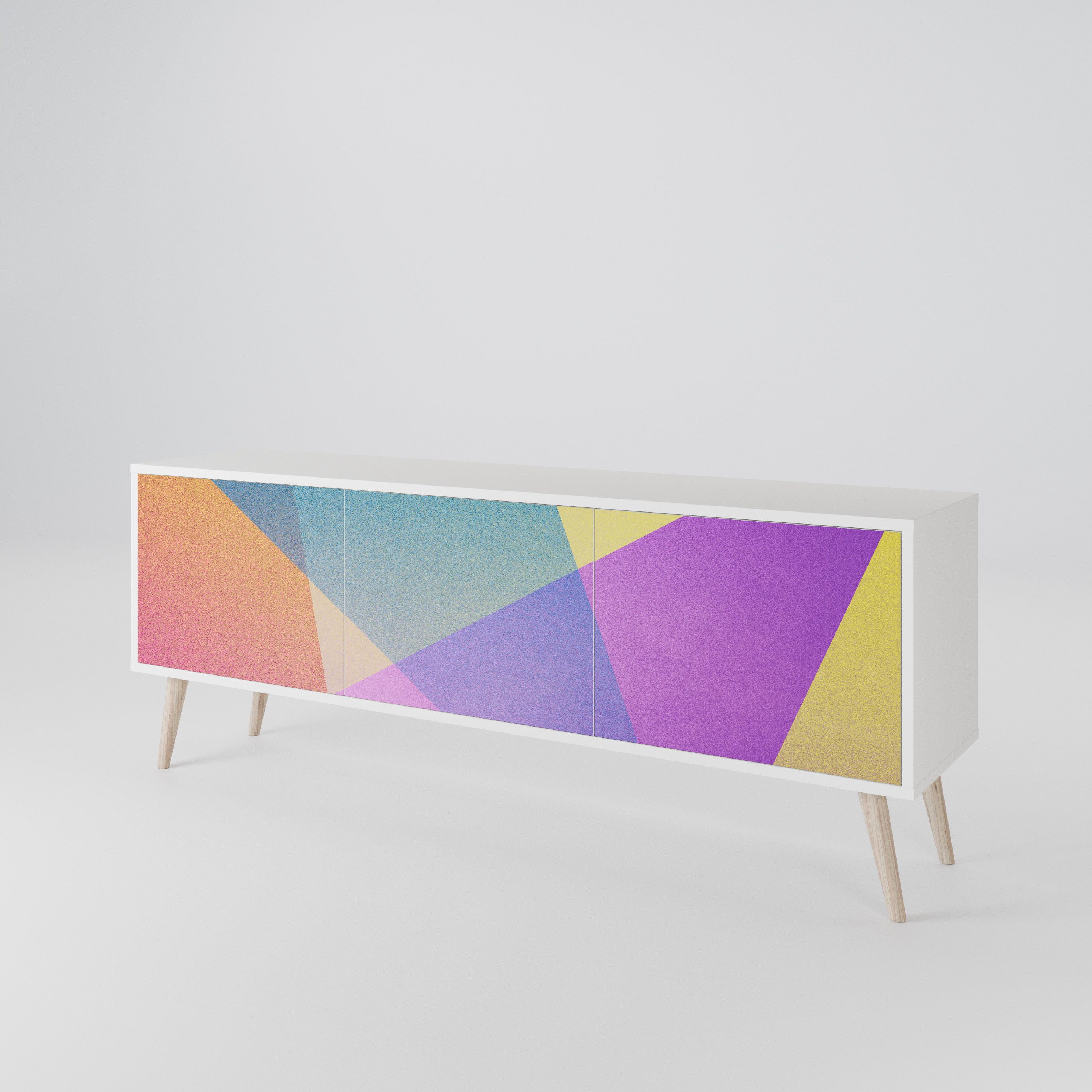 BRIGHT GEOMETRY 3-Door TV Cabinet