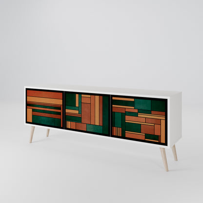 EARTHY FIGURES 3-Door TV Cabinet