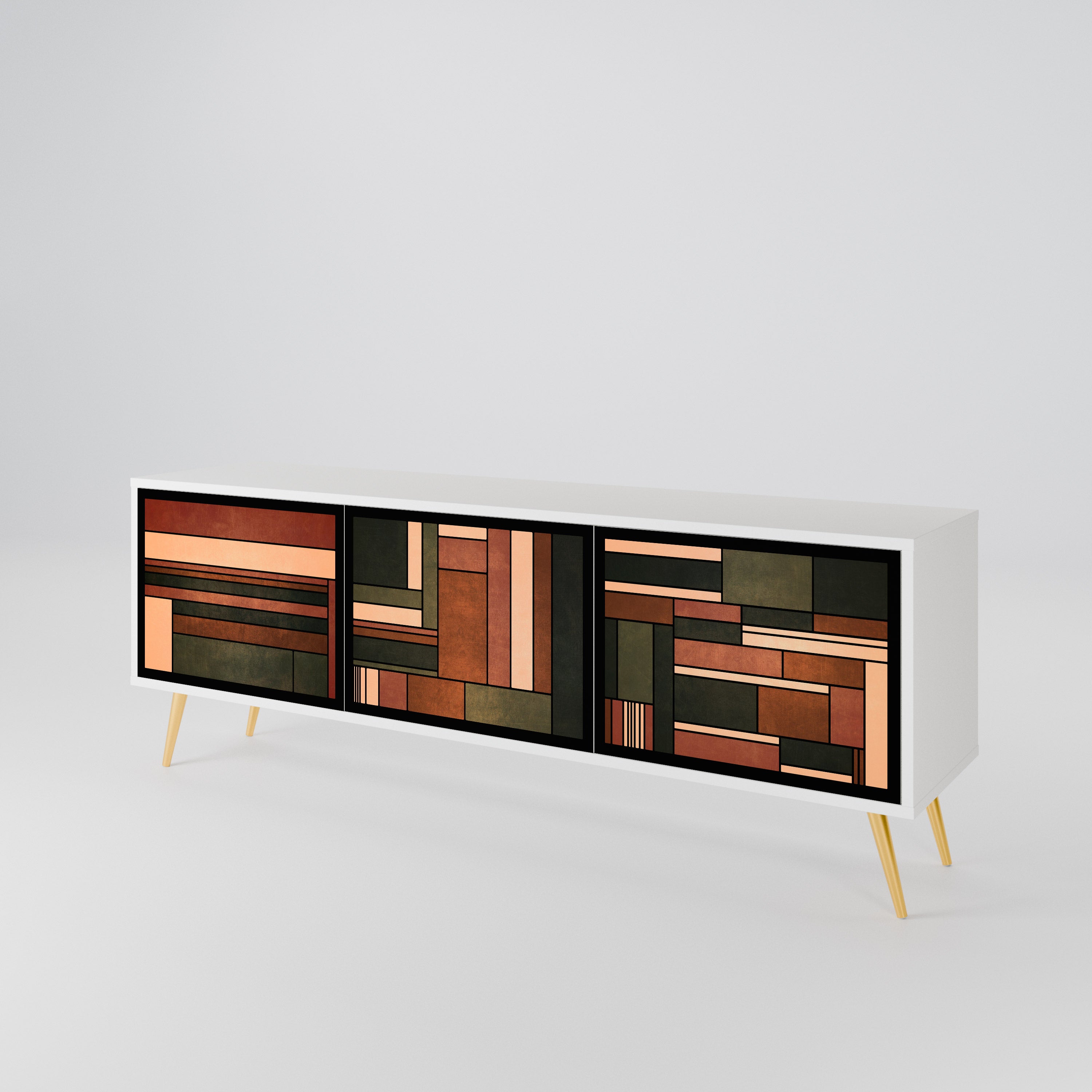 FIGURES OF NATURE 3-Door TV Cabinet
