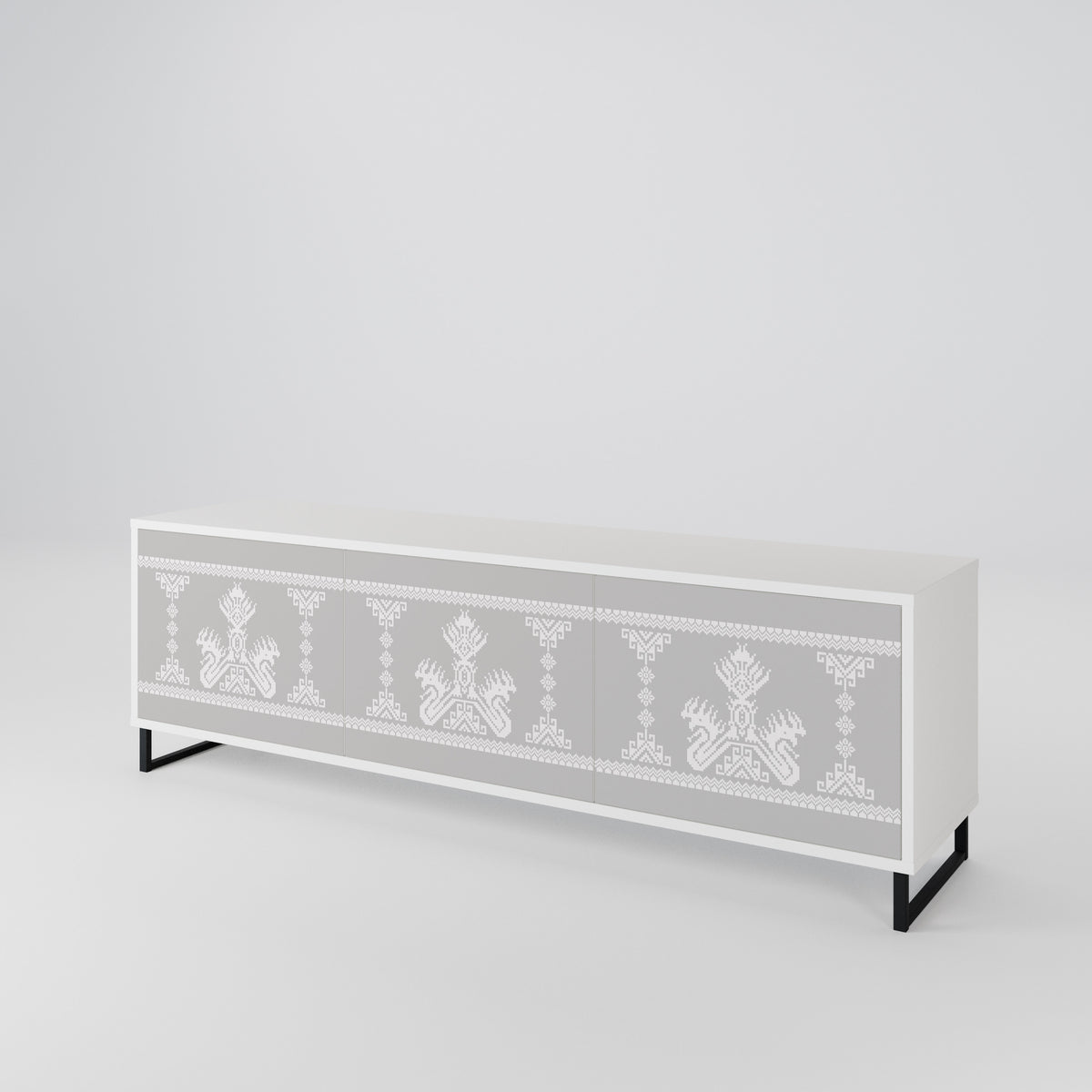 THAI GRAY 3-Door TV Cabinet