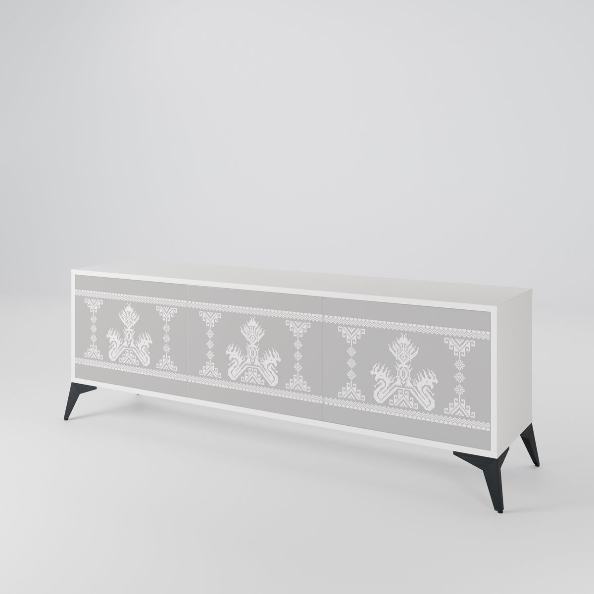 THAI GRAY 3-Door TV Cabinet