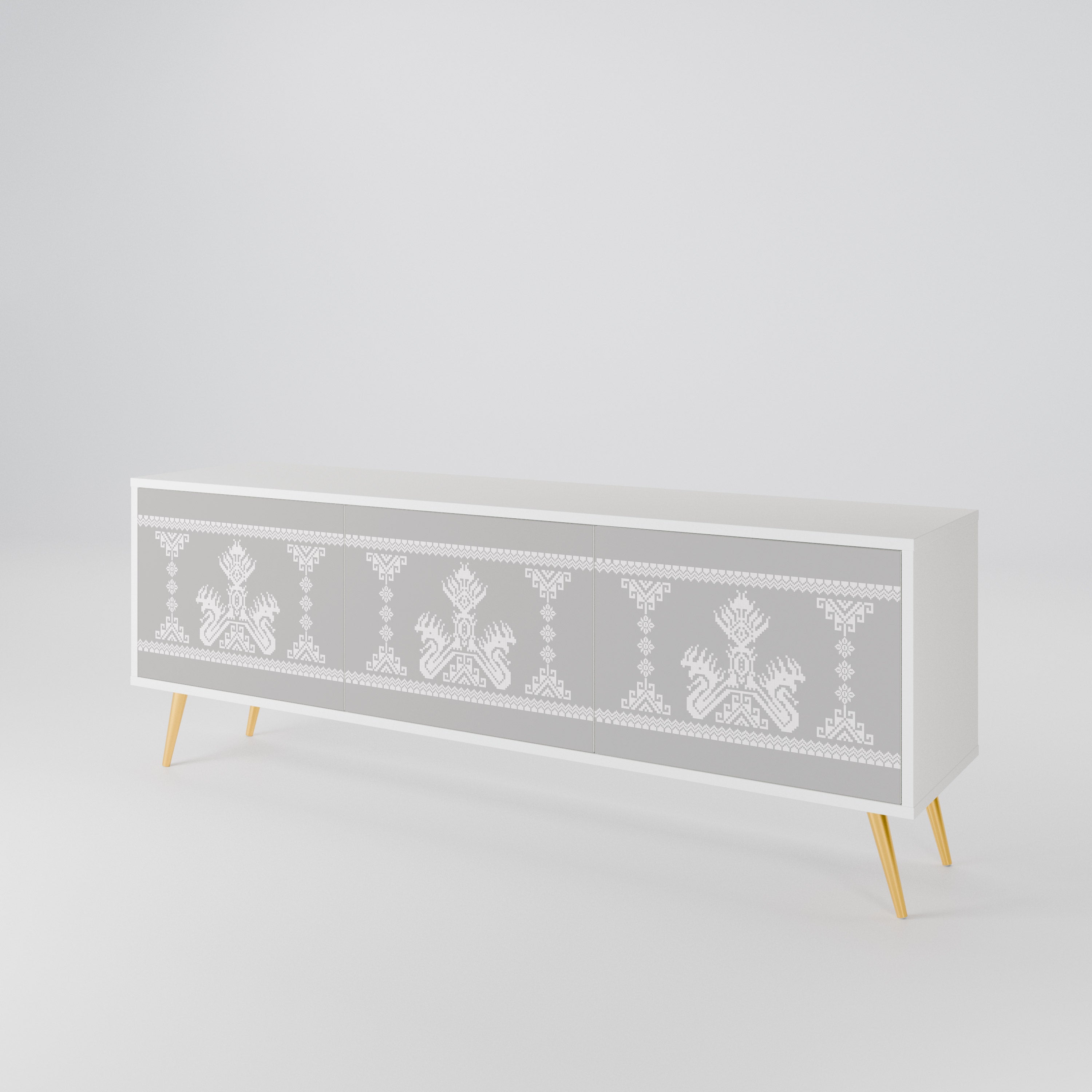 THAI GRAY 3-Door TV Cabinet
