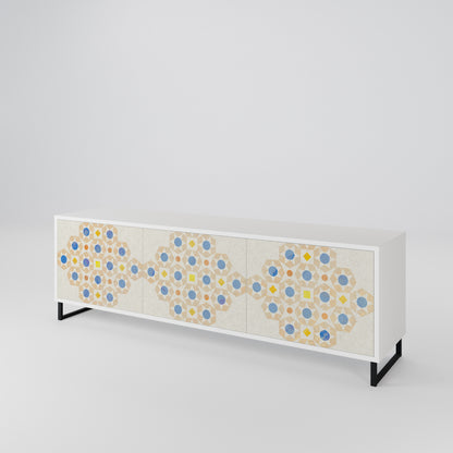 PATTERNED PRISM 3-Door TV Cabinet