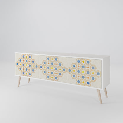 PATTERNED PRISM 3-Door TV Cabinet