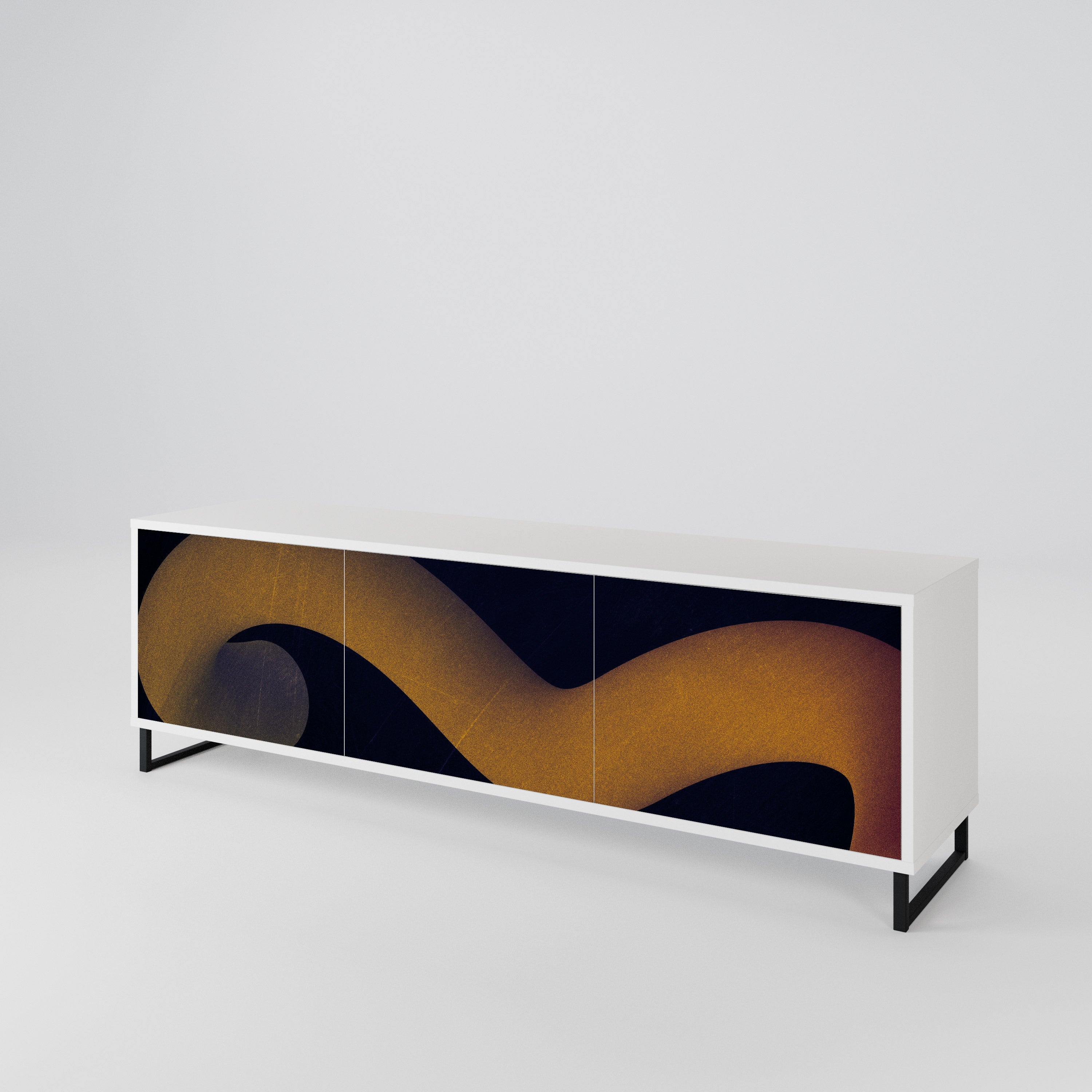 HOLLOW TIME 3-Door TV Cabinet