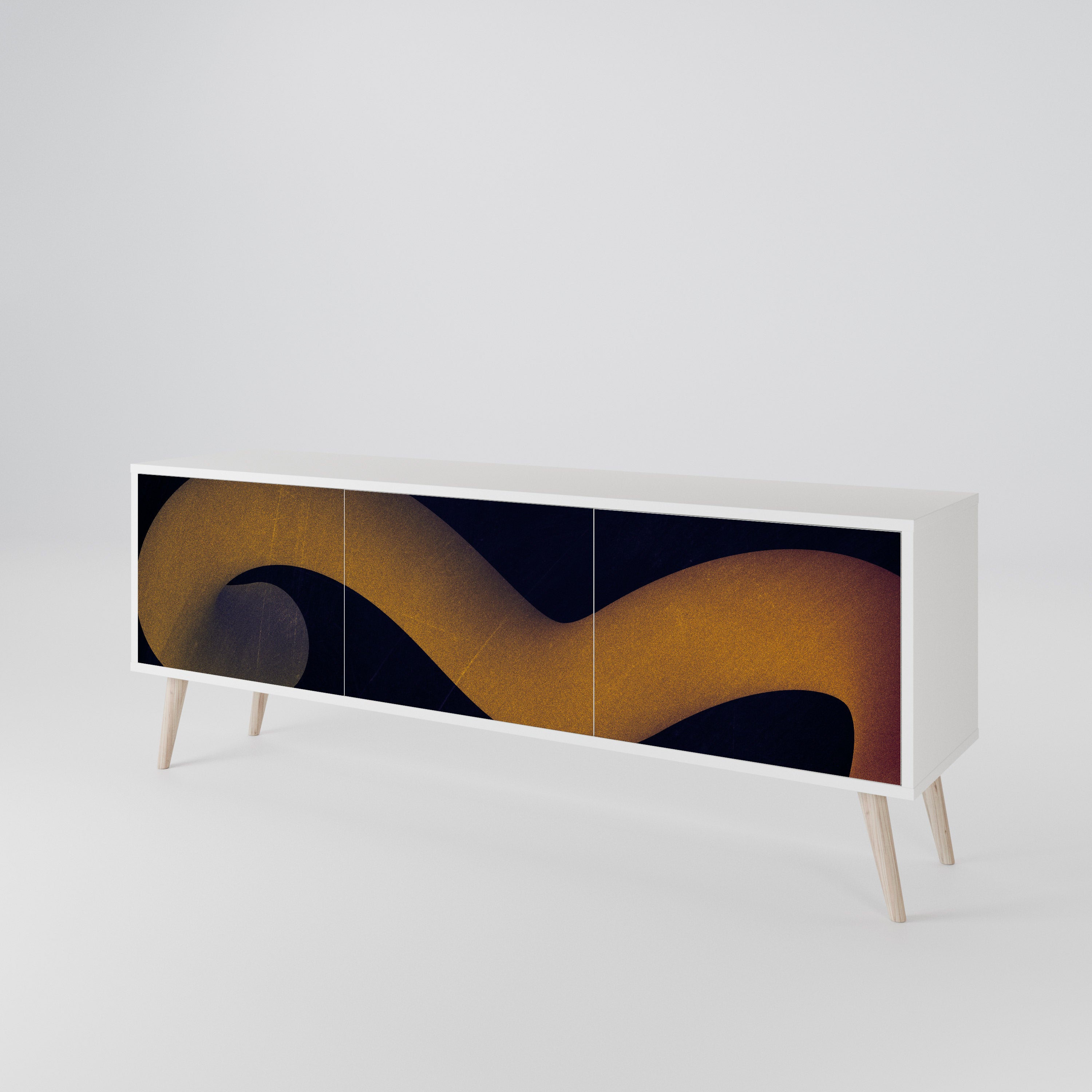 HOLLOW TIME 3-Door TV Cabinet