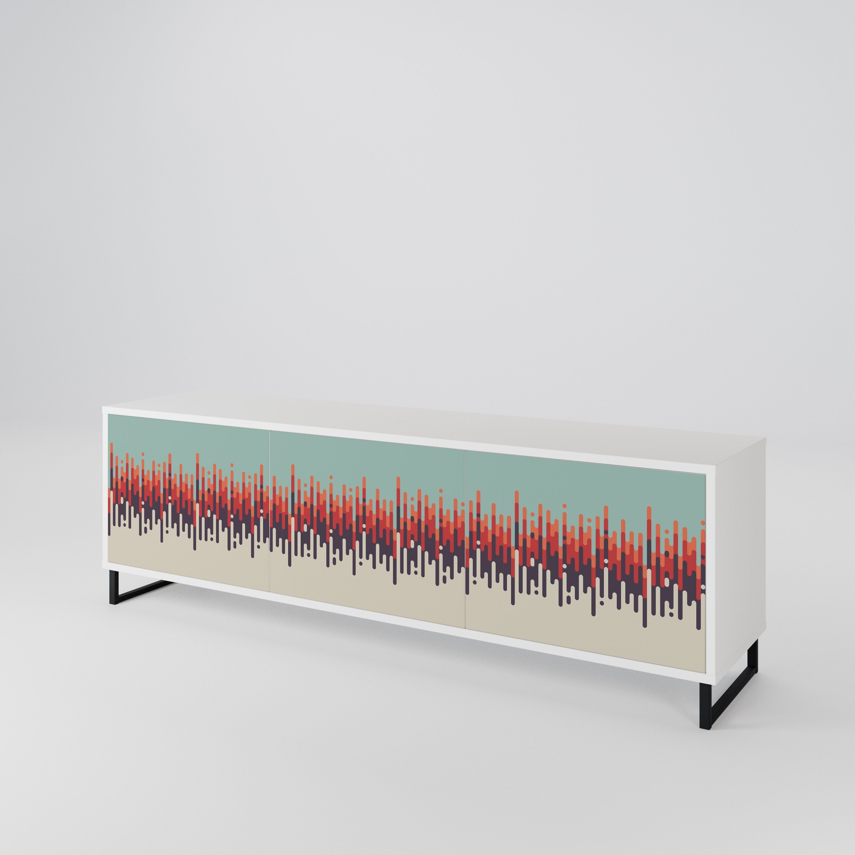CHROMA CONTOURS 3-Door TV Cabinet